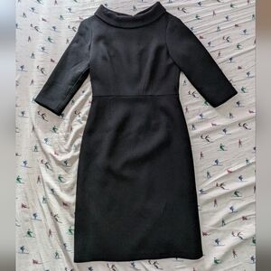 Rickie Freeman Teri Jon Retro Vintage Jackie O Knee Length Dress,100% Wool,Sz 6